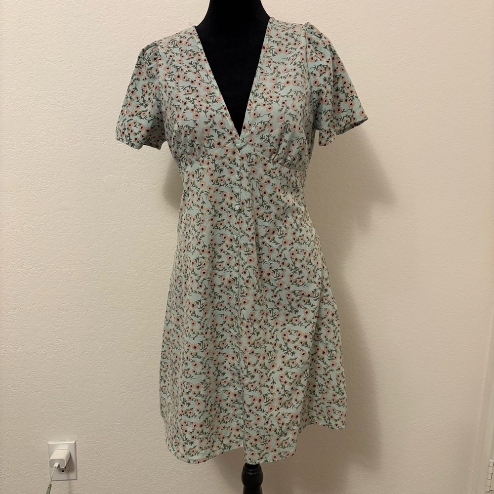 Floral V-Neck Dress